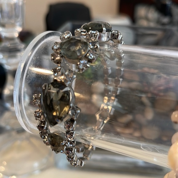 Vintage “Black Diamond” Rhinestone Bracelet - Picture 4 of 5